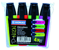 Zvýrazňovač Donau D-neon sada 4ks