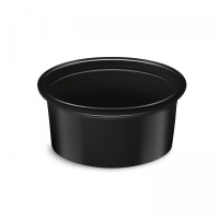 Miska na dressing 80ml PP čierna 50ks