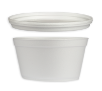 Miska termo okr. XPS 340ml+veko VNU 25ks