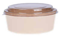 Veko na misku Kraft PET 1100-1300ml NE 300ks