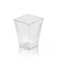 Finger food pohárik hranatý 160ml číry 20ks