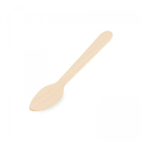 Lyžica drevená 11cm kávová 100ks