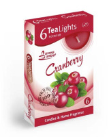 Sviečka aromatická Cranberry 6ks