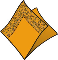 Servítky 24x24cm 2-vrstvové 4f 250ks oranžové