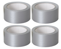 Páska lepiaca s látkou,strieb.solvent 4ks 50mx48mm