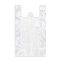 Taška HDPE blok 28+14x48 10mi biela 100ks