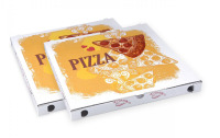 Krabica na pizzu 34x34x3 rovný roh 100ks
