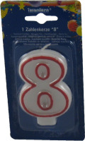Sviečka číslová, č.8, 75mm