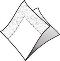 Servítky 33x33cm 2-vrstvové 4f 50ks biele