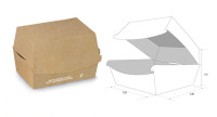 BOX hamburger 120 x120 x110 hnedý 50ks