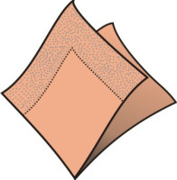 Servitky 40x40cm 3-vrstvové 4f apricot 250ks