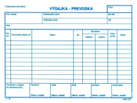 Výdajka-prevodka A5 samopriepisová