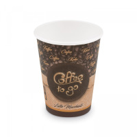 Pohár papierový 420ml L 90mm COFFE TO GO 50ks
