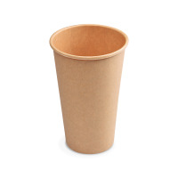 Pohár papierový 510ml XL 90mm hnedý 50ks
