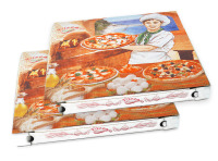 Krabica na pizzu 32,5x32,5x3 KUCHÁR 100k