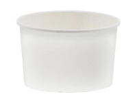 Miska na zmrzlinu 245ml biela 25ks