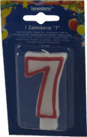 Sviečka číslová, č.7, 75mm
