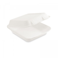 MENU BOX BAGASSE nedelený 222x200x67 50ks