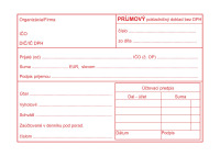 Príjmový pokladničný doklad bez prepisu