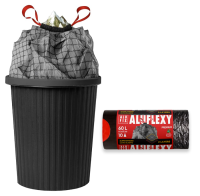 Vrece LD ZA 64x69 33mi sivo-čierne 10ks 60L