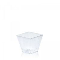Finger food pohárik hranatý 60ml číry 50ks