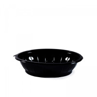 Miska šalatová PET čierna 500ml 50ks