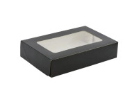 Krabica s okienkom 220x140x50 čierna 150ks