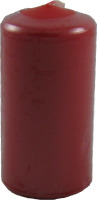 Sviečka valcová 60x120mm,červená