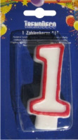 Sviečka číslová, č.1, 75mm