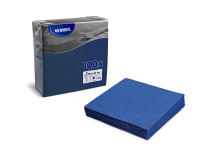 Servítky 33 x 33 cm 1-vrstvové 4f  tmavomodré, 100 ks