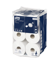 TORK SmartOne Mini T9 WC papier 2vr 620 útržkov biely, 12 ks
