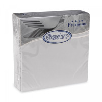 Servítky PREMIUM 40x40cm 4f šedé 50ks