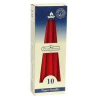 Sviečka kónická červená 10ks