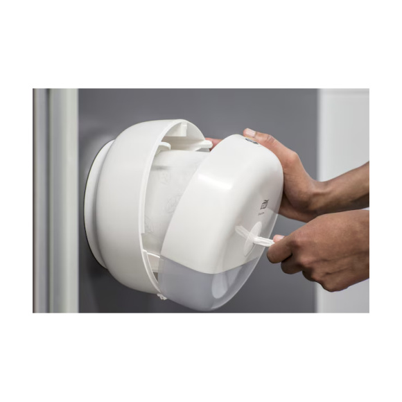 TORK SmartOne® mini zásobník na toaletný papier v kotúči, biely T9