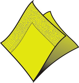 Servítky 33x33cm 2-vrstvové 4f 50ks žltozelené