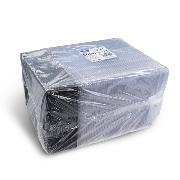 Miska na sushi 260 x190 x45 mm s vekom 50 ks