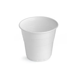 Pohár 200ml biely na horúce nápoje do 90C PP nízky cajch 100ks