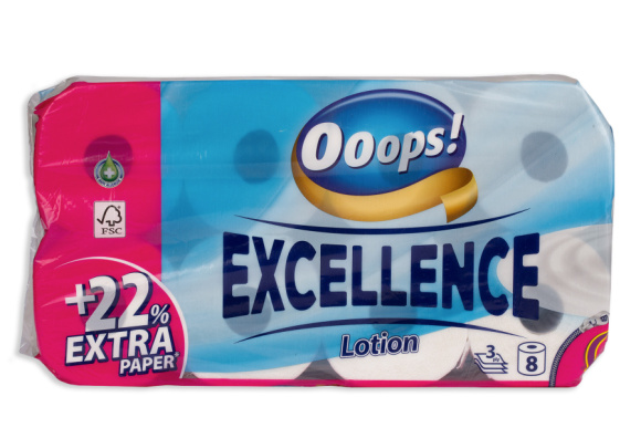 WC papier Ooops! Excellence Lotion 3vr 8ks