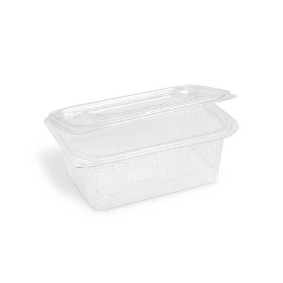 Miska hranatá rPET s vekom 1000ml 50ks