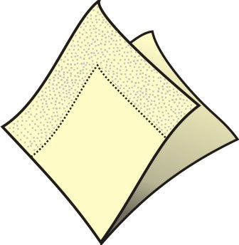 Servítky 33x33cm 3-vrstvové 4f 250ks béžové