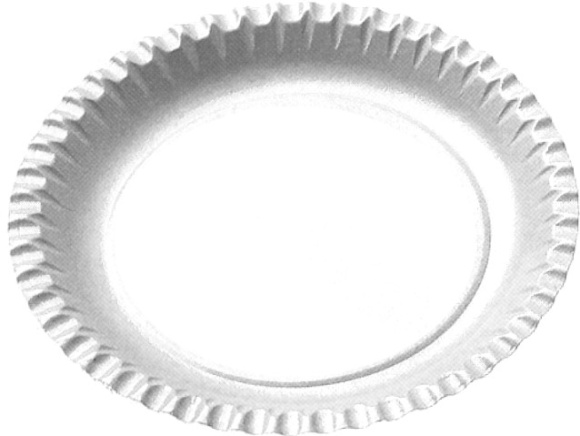 Tanier papierový plytky 23cm RECY 15ks