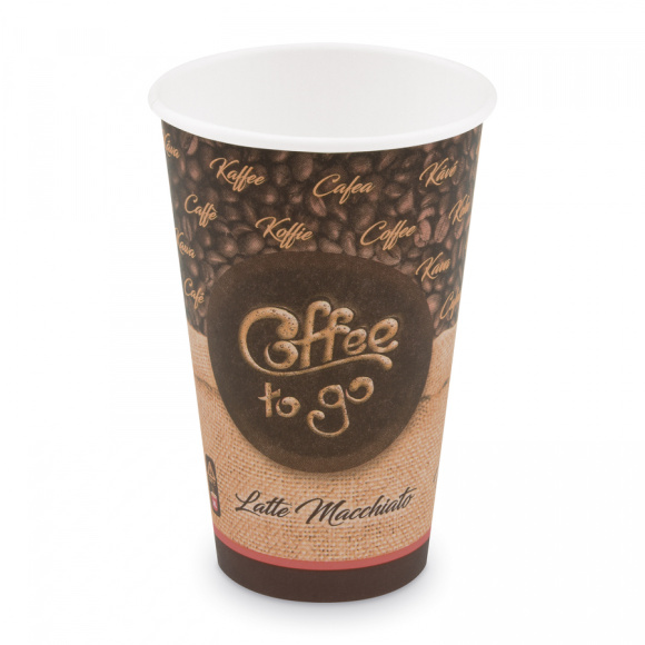 Pohár papierový 510ml L 90mm COFFE TO GO 50ks