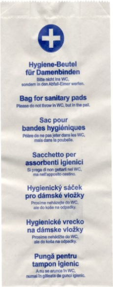Hygienické papierové vrecko 11+6x28 100ks