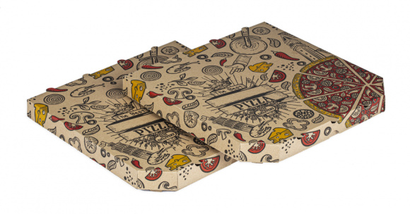 Krabica na pizzu 32x32x3 THE BEST hnedá 100ks