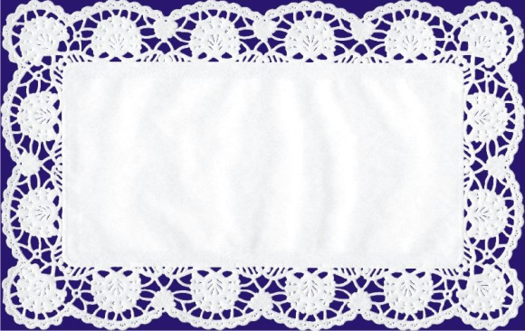 Krajky hranaté 20x40cm,100ks