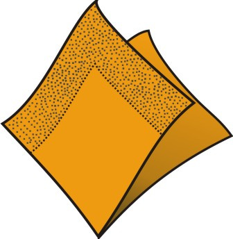 Servítky 33x33cm 2-vrstvové 4f 50ks oranžové