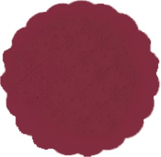 Rozetky PREMIUM 9cm, bordové, 40ks