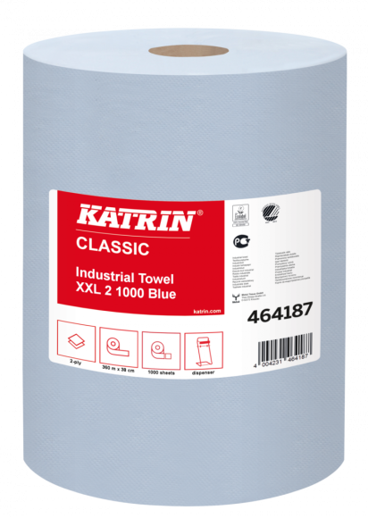 Utierky KATRIN 46418 CLASSIC XXL 2-vrstvové 1000 modre 2ks