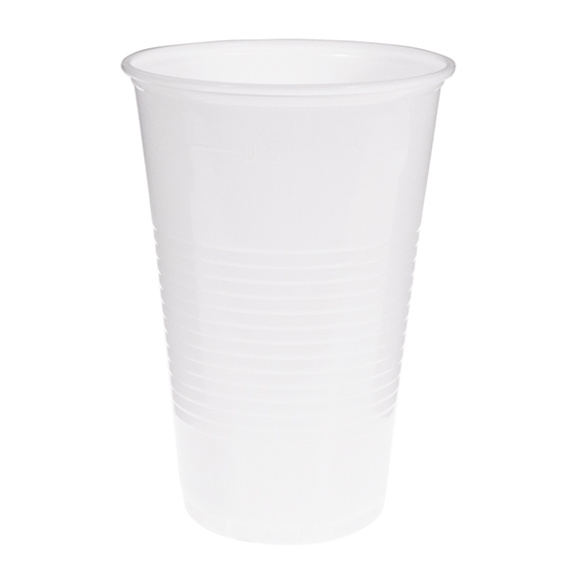 Pohár 500ml PP biely VC 50ks