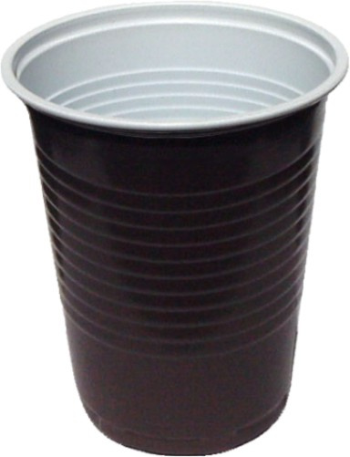 Pohár 180ml PP hnedo biely pr.70 100ks